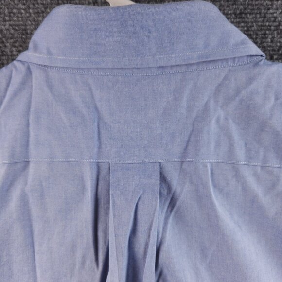 Brooks Brothers Button-Down 17.5 2/3 Regular Cotton Non-Iron Blue Long Sleeve - Picture 15 of 15